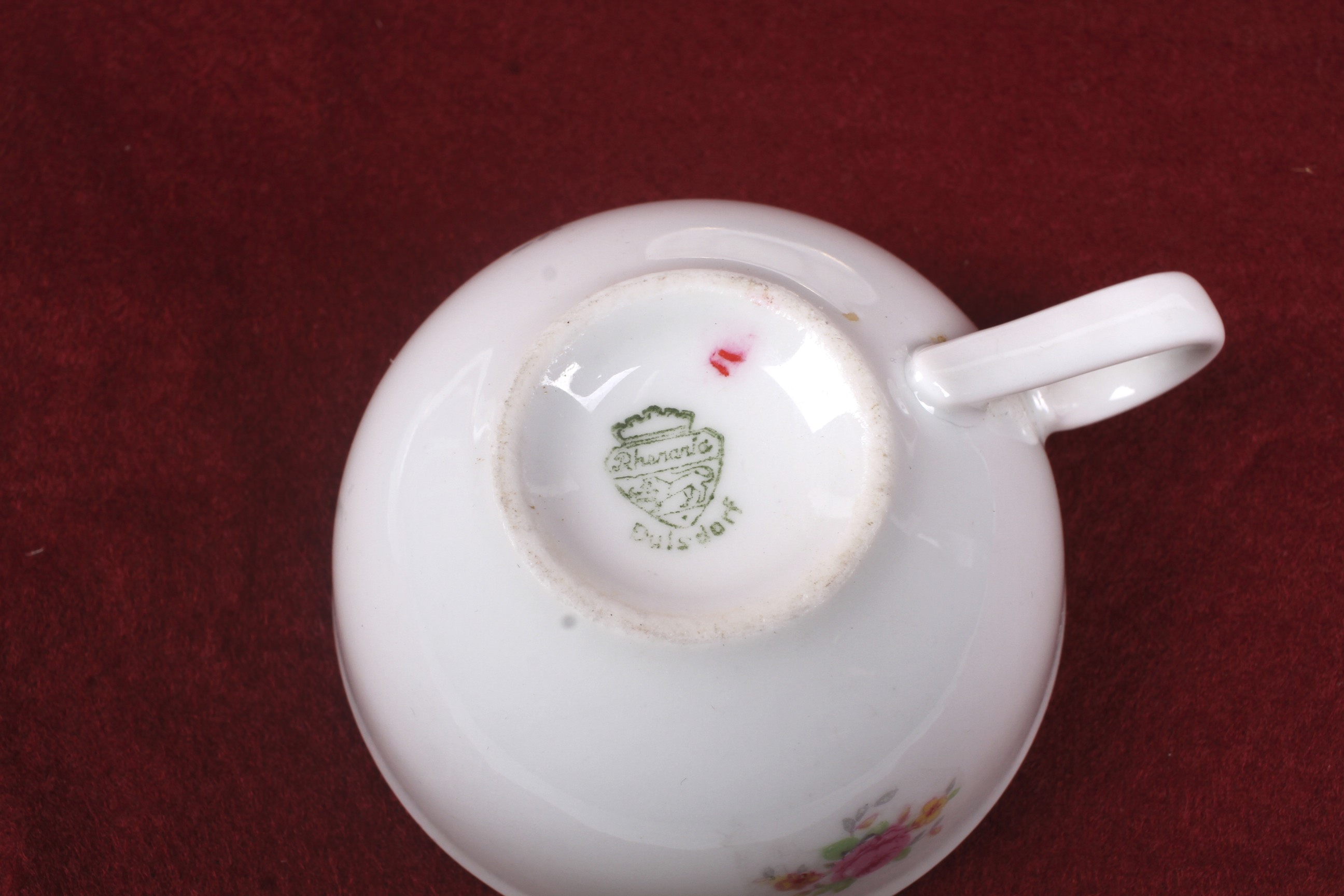 A 20th century Rhenania Duisdorf West German child's china tea set. - Image 4 of 4