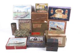 A collection of vintage wooden puzzles.