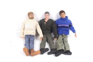 Three Palitoy Action Man figures.