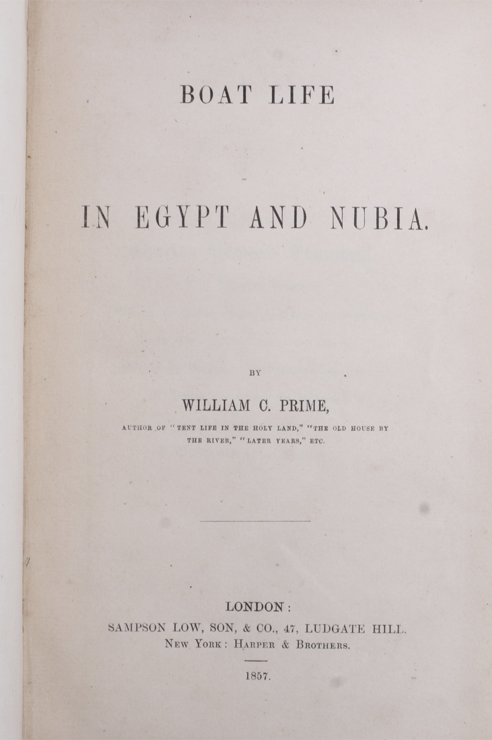 Four books: William C Prime - Boat Life in Egypt and Nubia, - Image 5 of 5