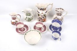 An assortment of 19th century and later Mason's ceramics.