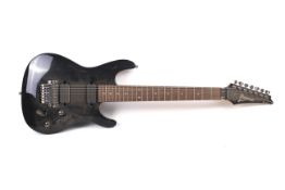 An Ibanez S7320 seven-string electric guitar. S/N CP07015879, made in Korea.