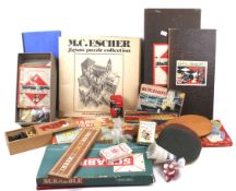 An assortment of vintage board games.