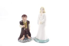 Two Royal Doulton 'Lord of the Rings Middle Earth' figures.