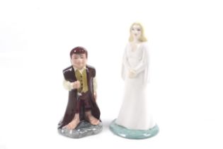 Two Royal Doulton 'Lord of the Rings Middle Earth' figures.