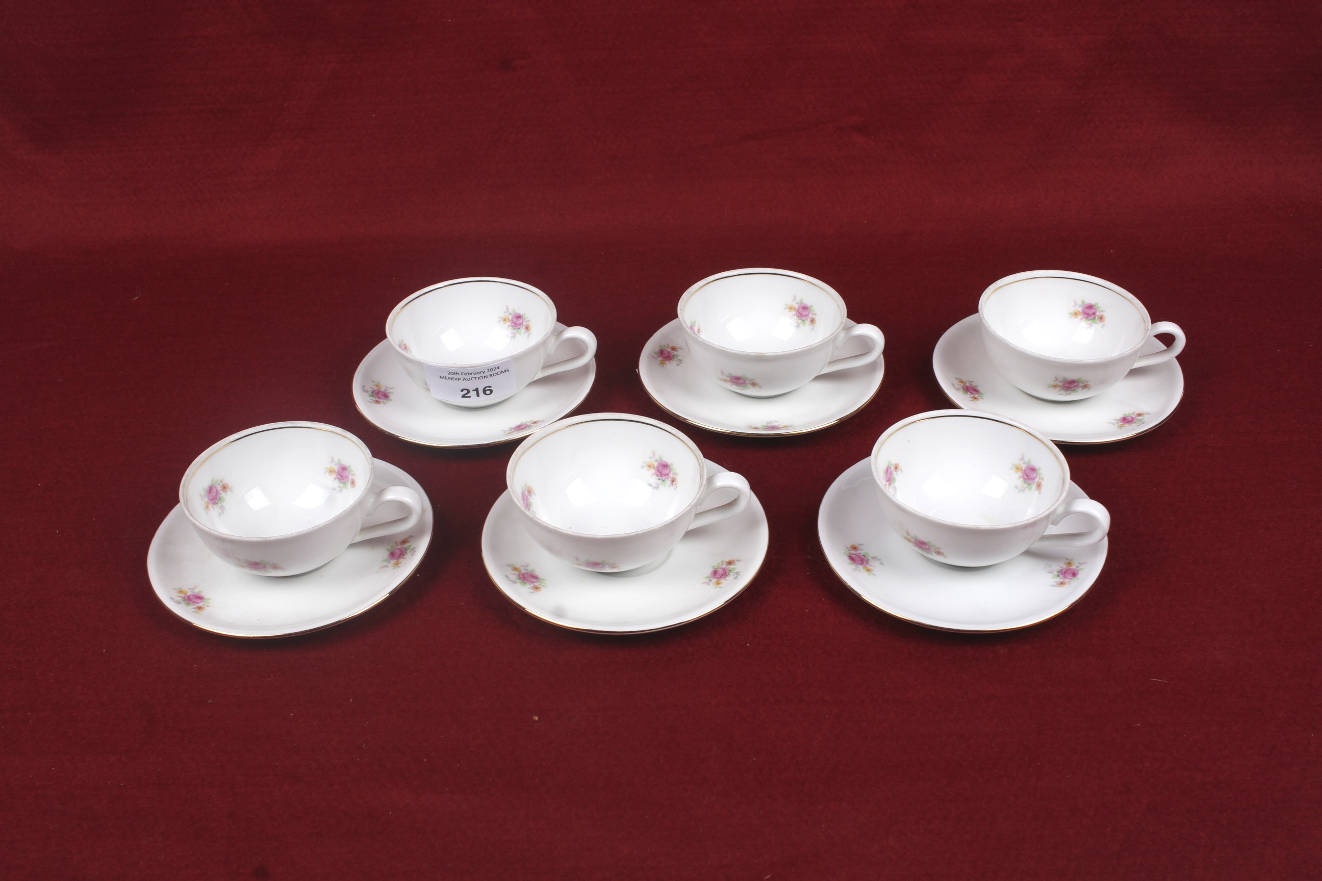 A 20th century Rhenania Duisdorf West German child's china tea set. - Image 3 of 4