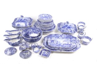 A Copeland Spode Italian dinner service. Including serving plates, bowls and a tureen, etc.