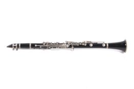 A cased vintage Evette Buffet Cramon Bb Clarinet woodwind instrument. S/n.