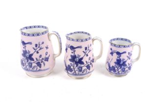 A set of three 19th century Bates, Walker & Co ceramic jugs.