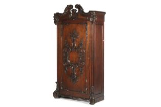A circa 1900 French Louis XV style oak armoire.