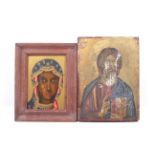 Two icon paintings.
