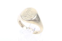 A vintage 18ct gold signet ring.