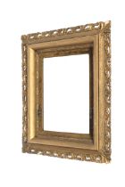 An early 20th century gilt framed wall mirror.