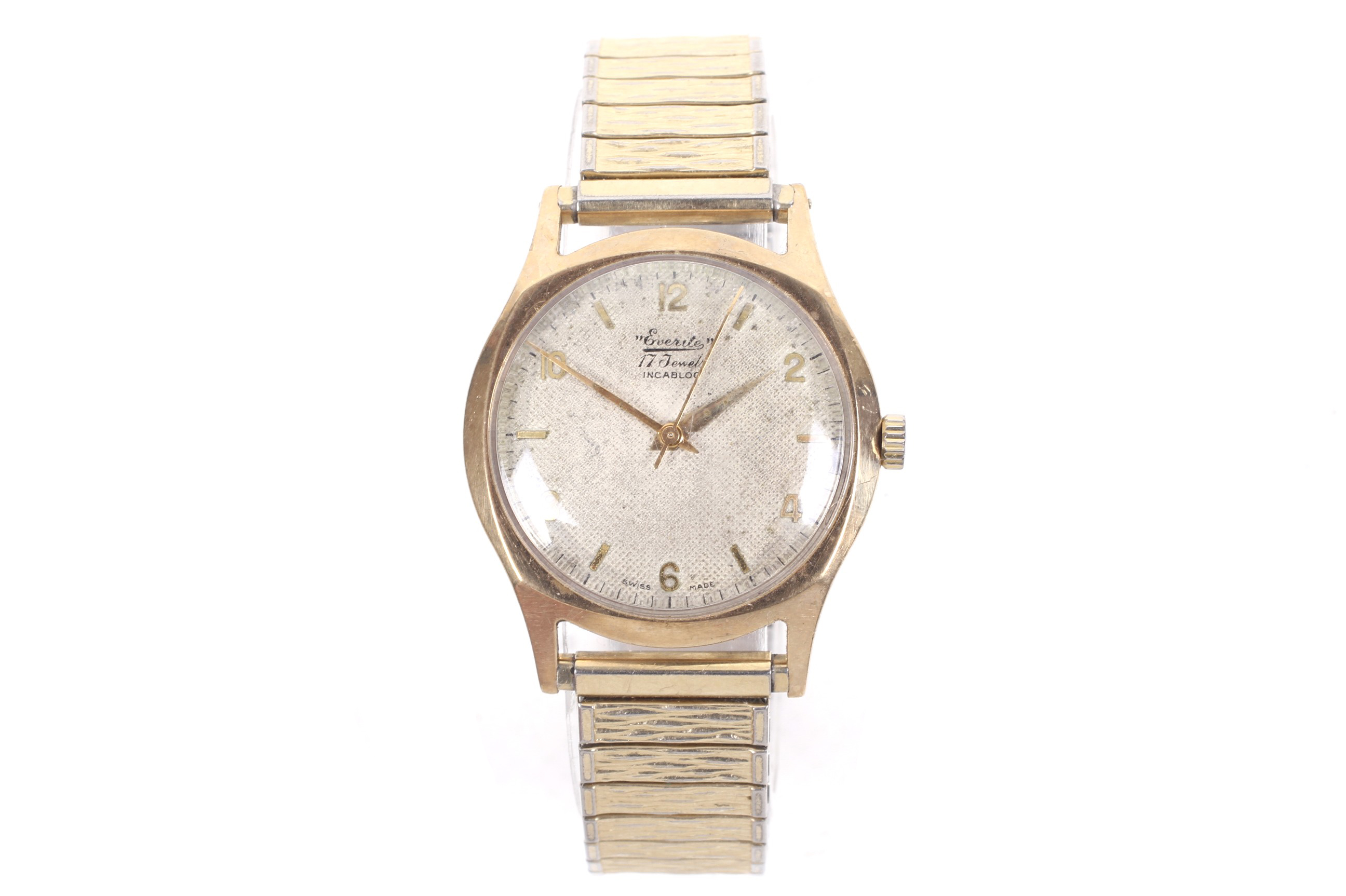 Everite, a gentleman's 9ct gold cased bracelet watch, circa 1956. No. - Image 2 of 3