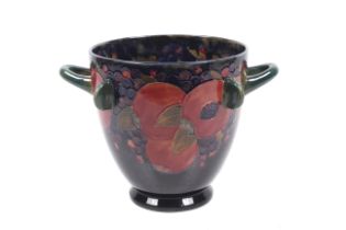 A rare and unusually large Moorcroft bowl in the pomegranate pattern.