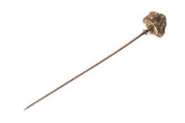 A late 19th century 'gold nugget' stick pin.
