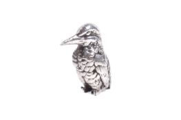 A vintage silver model of a kingfisher. Hallmarks for Birmingham 1993, 3.