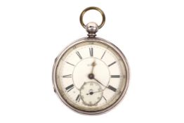 Fattorini & Sons, Bradford, a Victorian silver-cased open-face pocket watch, circa 1875, No 4001.