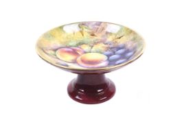 F R Budd (formerly of Royal Worcester), a Tazza/ comport/fruit stand.