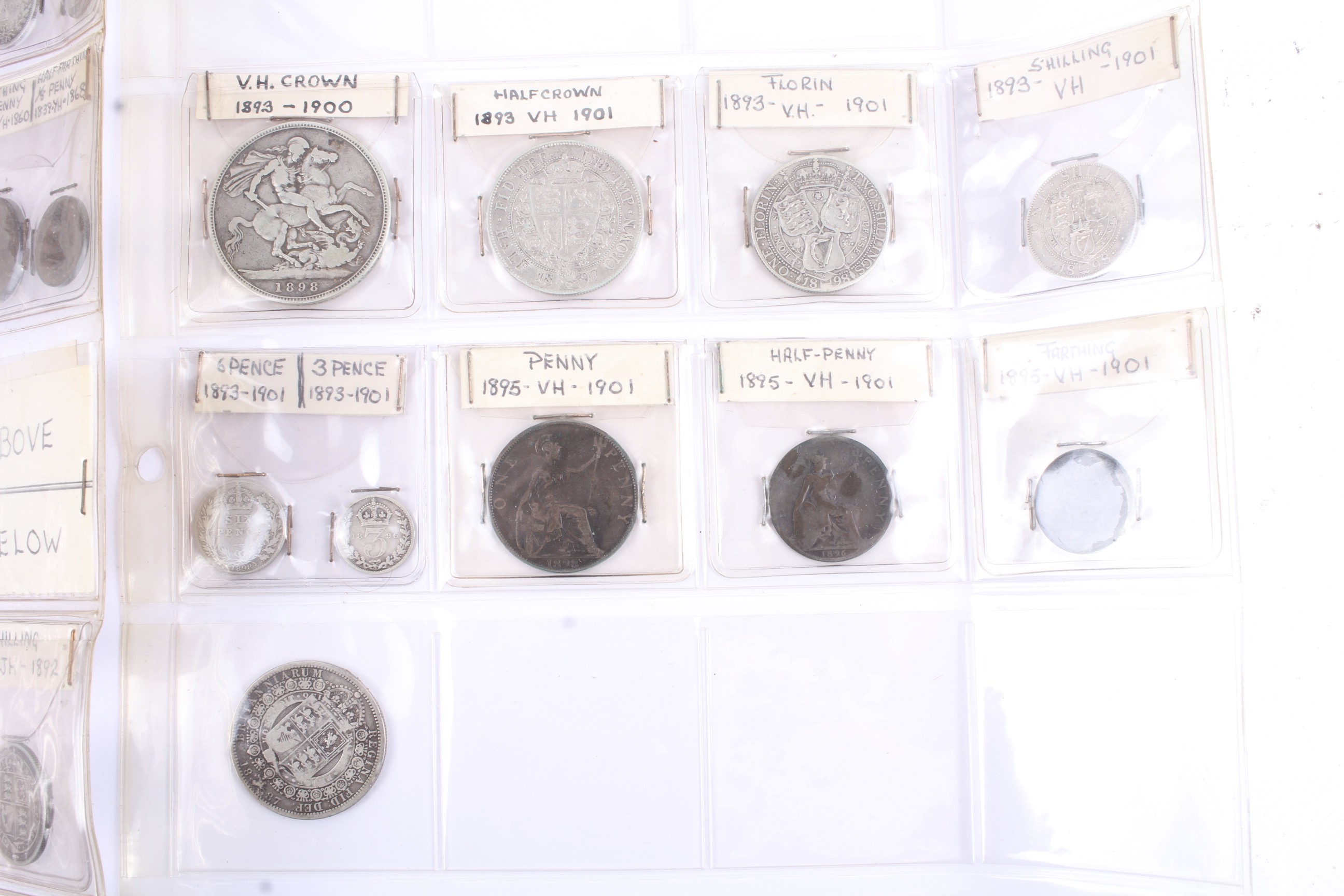 A collection of assorted Victorian coins. Including crowns to half farthings. (31). - Image 3 of 6