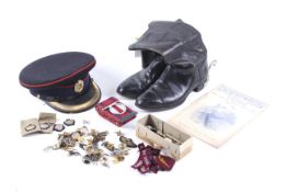 A group of military items.
