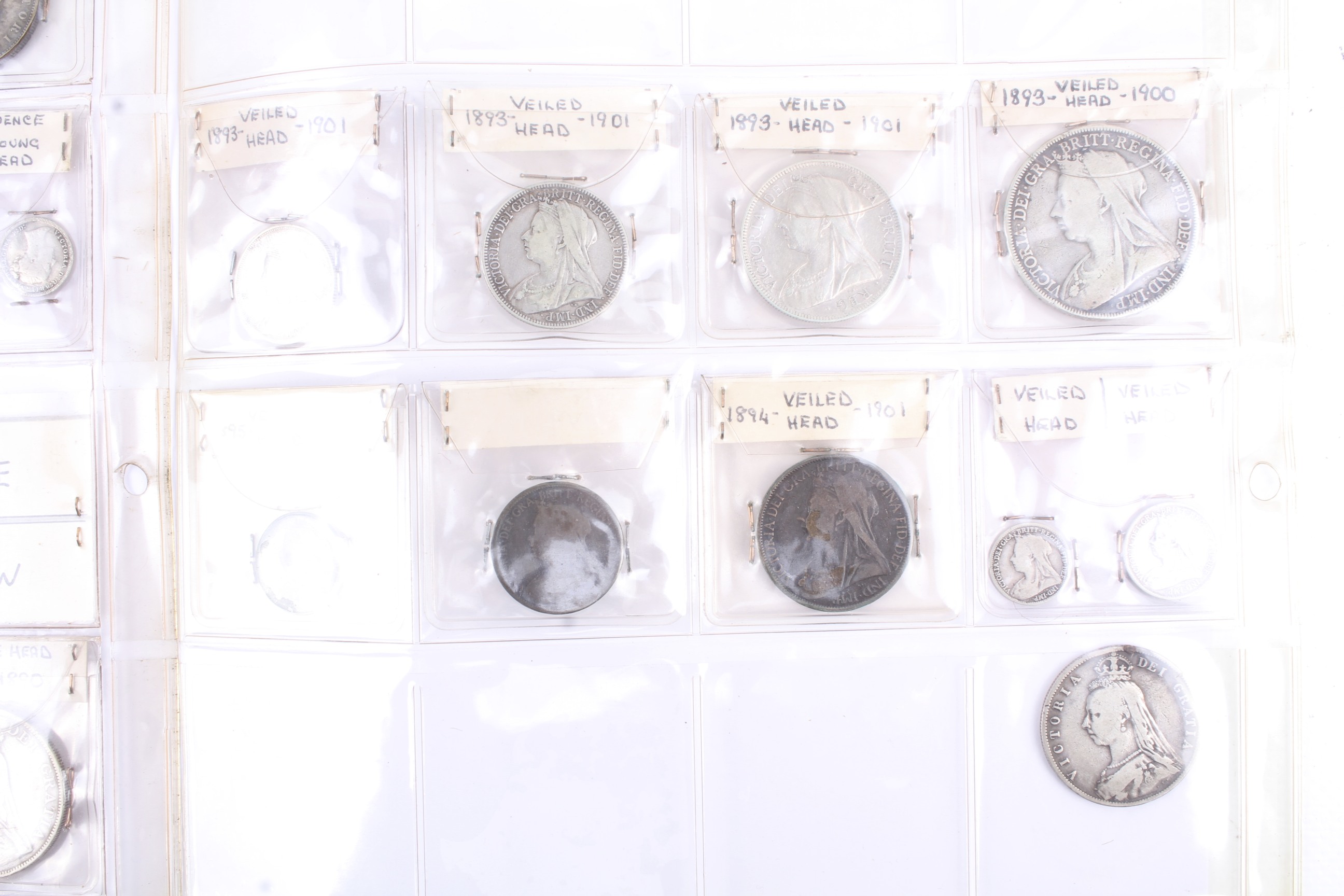 A collection of assorted Victorian coins. Including crowns to half farthings. (31). - Image 6 of 6