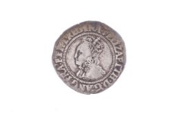 An Elizabeth I groat coin. Mint mark cross crosslet.