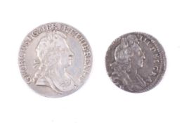 Two antique coins.