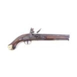 A Napoleonic era British military tower GR flintlock pistol. Circa 1800, complete with loading rod.