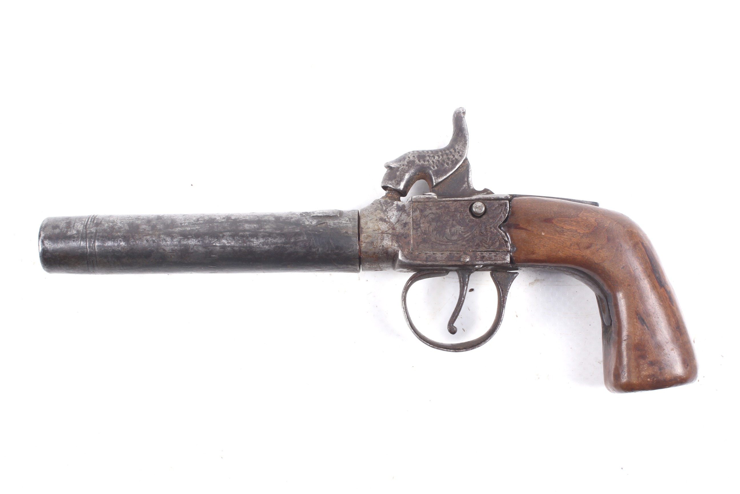 A circa 1860 percussion side hammer pocket pistol. - Image 2 of 2