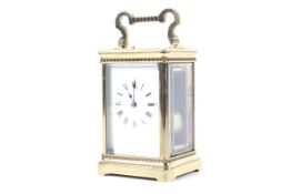 A late 19th century repeater carriage clock.