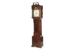 Halliday & Rich, Bridgewater: wood chopping automaton 8 day longcase clock.