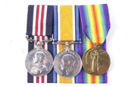 Three WWI medals.