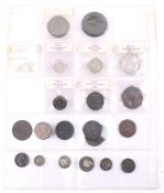 A small group of 19th century coins.