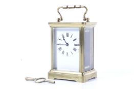 An Albert Villon 19th century French five glass carriage clock.