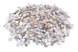 A large quantity of mainly 20th century world coins.
