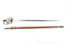An 1895 pattern infantry officer's sword by Rob Mole and Sons, Birmingham.