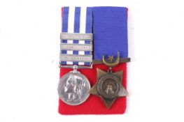 Egypt & Sudan Campaign Medal pair. Awarded to 3764 PTE J Ramage, 3/ K.