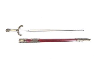 A reproduction Russian 'Peter The Great' sword.