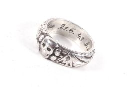 A rare Third Reich SS Honour Ring (SS-Ehrenring/Totenkopfring).