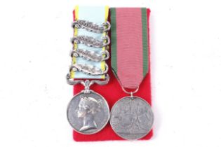 A British Army Crimean War medal pair.