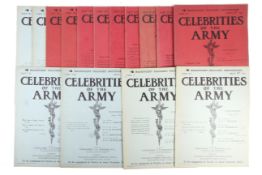 Fifteen part series of 'Celebrities of the Army'.