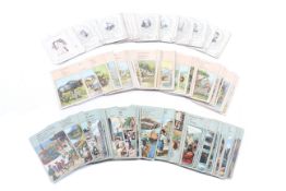 A quantity of assorted Victorian polychrome illustrated games playing cards.