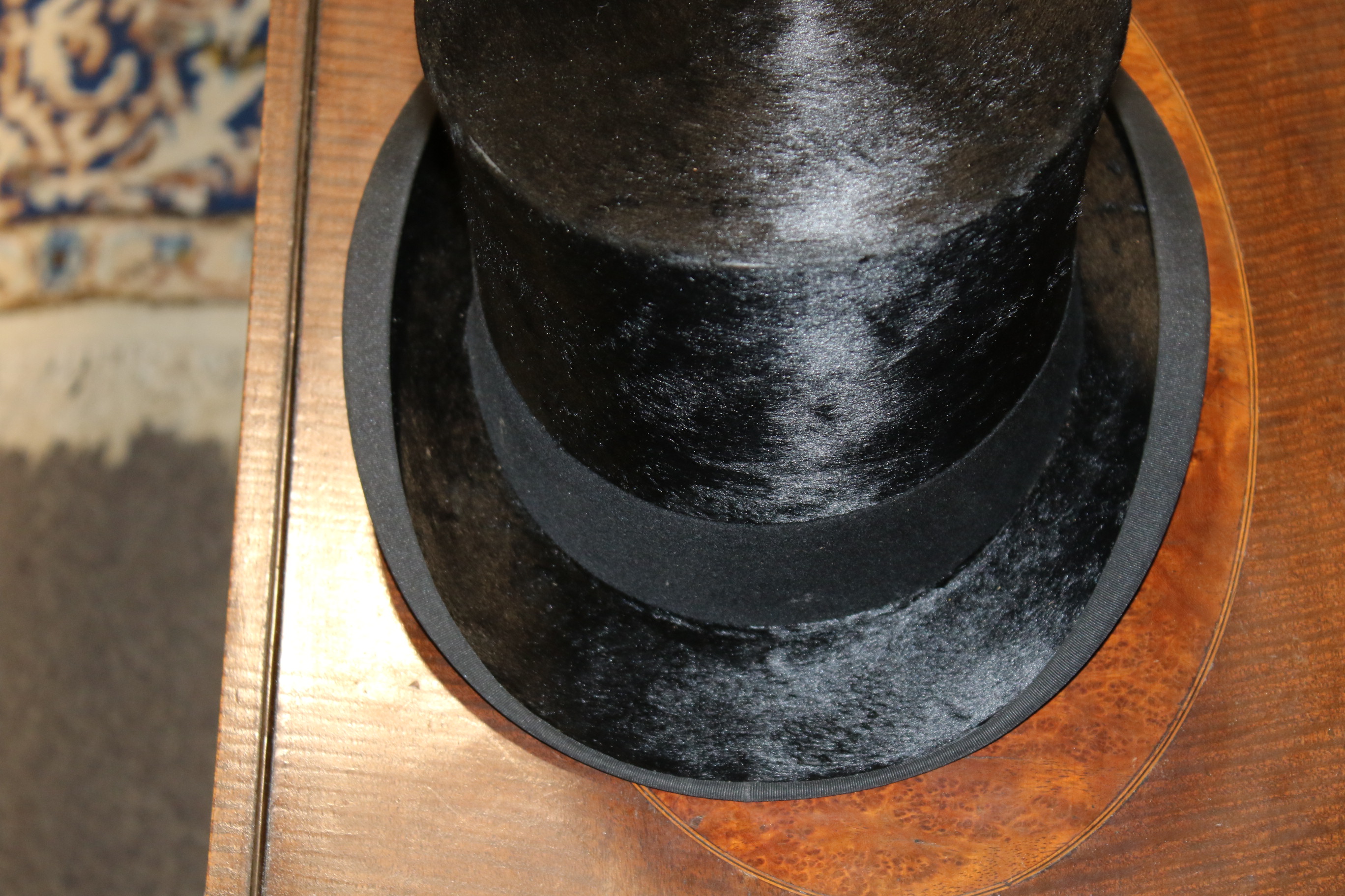 Two brushed silk top hats by Herbert Johnson of London, in a Scotts Ltd hat box. - Image 14 of 18