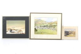 Henry W Braken (1920-1988), three landscape watercolours.