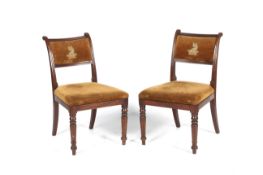 A pair of 19th century mahogany chairs.