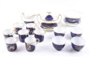 A 19th century British porcelain tea service.
