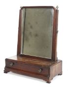 A Regency mahogany dressing table mirror.