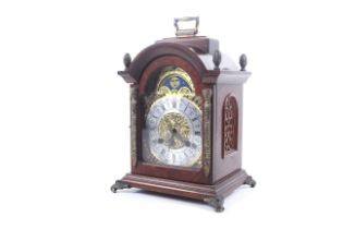 A Dutch 20th century 8 day striking bracket clock.