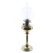 A Edwardian brass oil lamp.